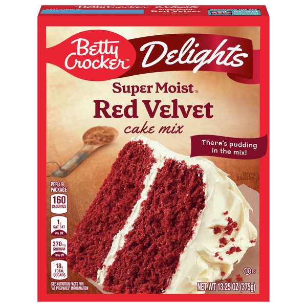 Save on Betty Crocker Delights Super Moist Cake Mix Red Velvet Order