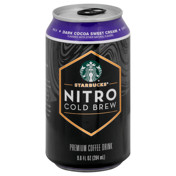 Starbucks Nitro Cold Brew, Black Unsweetened, Fl Oz Can (8 Pack