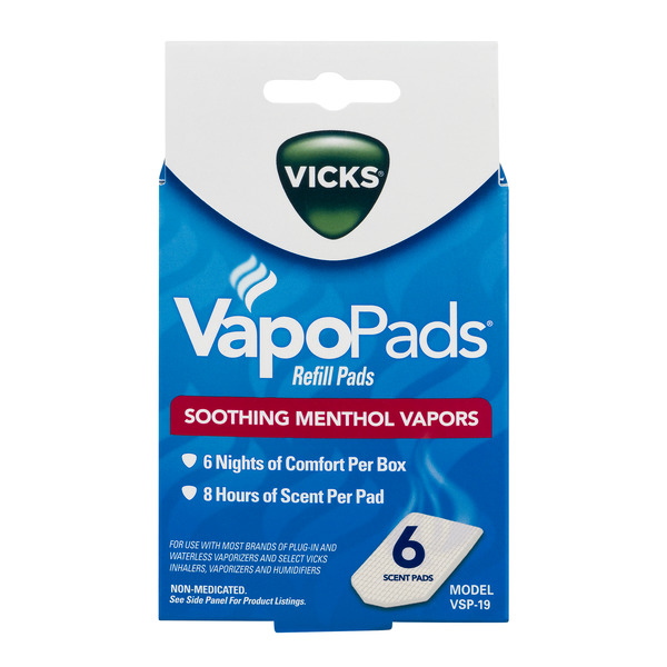 Save on Vicks VapoPads Soothing Menthol Vapors Refill Pads