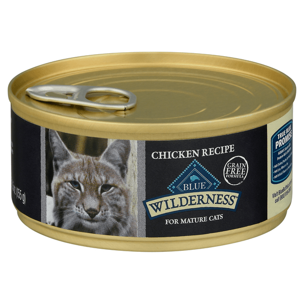 Save on BLUE Wilderness Mature Wet Cat Food Chicken Recipe Grain Free