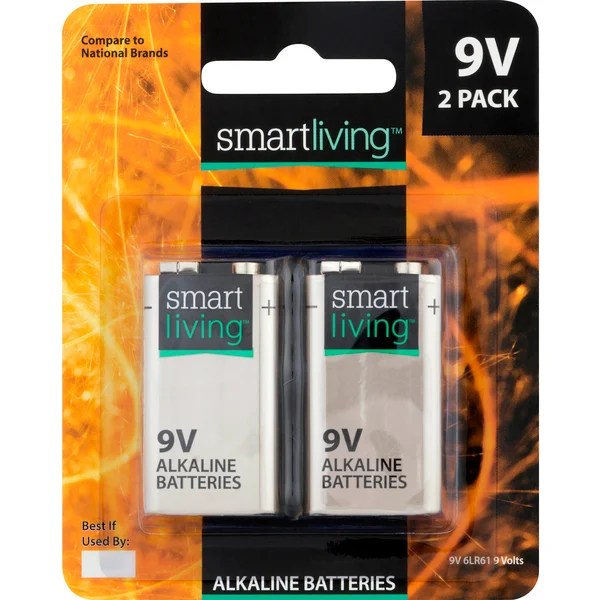 Save on Smart Living Alkaline Batteries 9 Volt Order Online Delivery