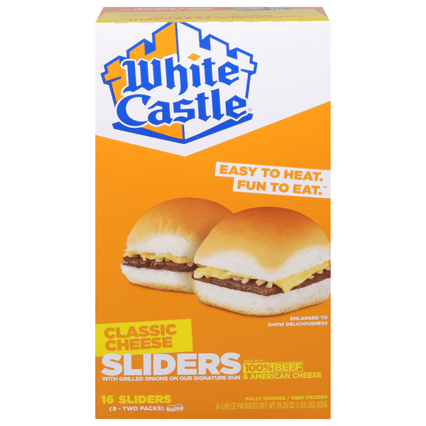 Save on White Castle Sliders Classic Cheese 16 ct Order Online