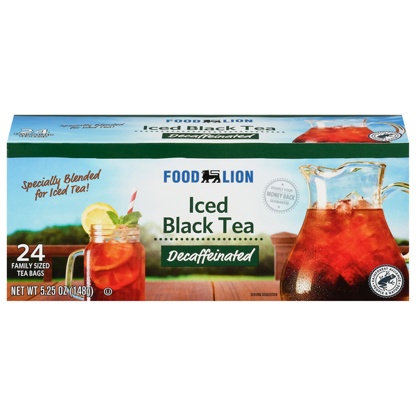 Save on Food Lion Black Iced Tea Bags Decaf Family Size Order Online