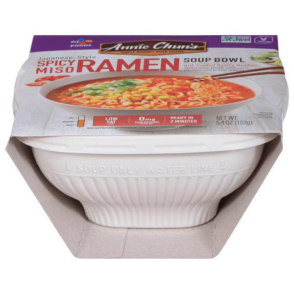 Save on Annie Chun's Japanese Style Spicy Miso Ramen Soup Bowl Order