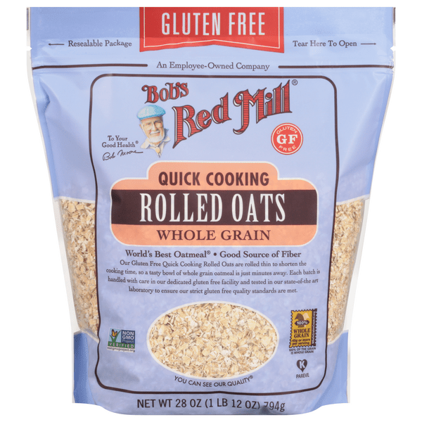 Save on Bob's Red Mill Quick Cooking Rolled Oats Whole Grain Gluten