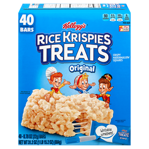 Save on Kellogg's Rice Krispies Treats Original 40 ct Order Online