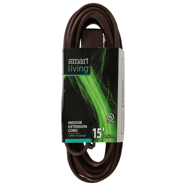 Save on Smart Living Extension Cord Indoor Brown 15 Feet Order Online
