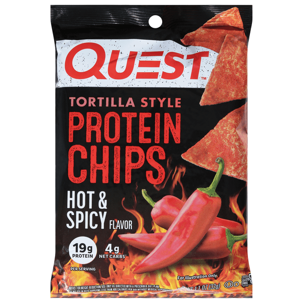 Save on Quest Gluten Free Hot & Spicy 19g Tortilla Style Protein Chips