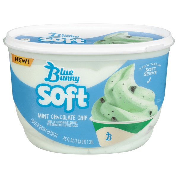 Save on Blue Bunny Soft Mint Chocolate Chip Frozen Dairy Dessert Order
