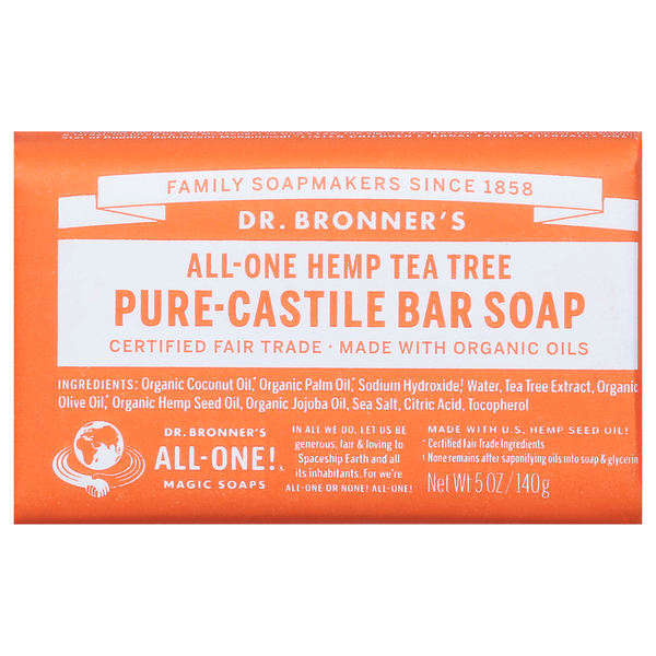 Save on Dr. Bronner's Organic AllOne Hemp Tea Tree Pure Castile Soap
