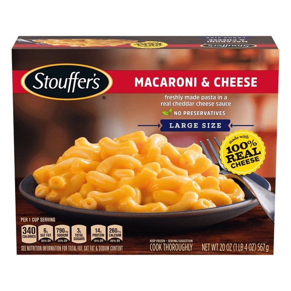 Save on Stouffer's Macaroni & Cheese Large Size Frozen Order Online Delivery Stop & Shop