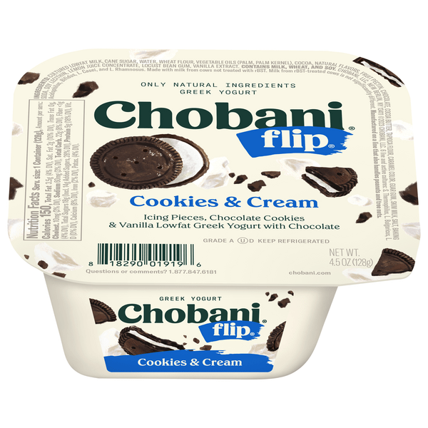 Save on Chobani Flip Low Fat Cookies & Cream Greek Yogurt Cup Order