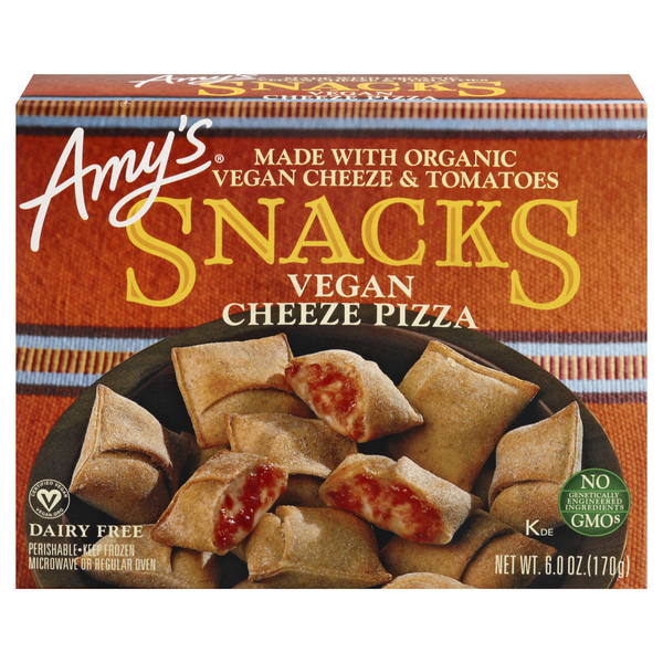 Save on Amy's Snacks Cheese Pizza Rolls Dairy Free Vegan Order Online