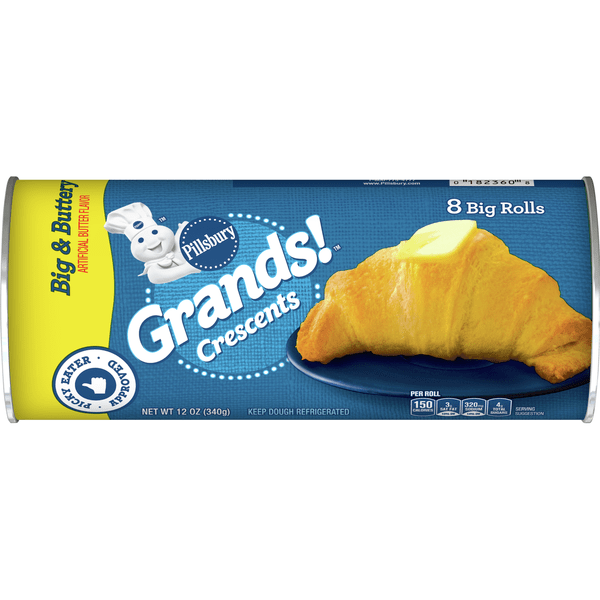 Save on Pillsbury Grands! Crescent Rolls Big & Buttery 8 ct Order