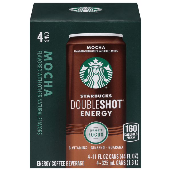 Save on Starbucks Doubleshot Energy Coffee Beverage Mocha 4 pk Order
