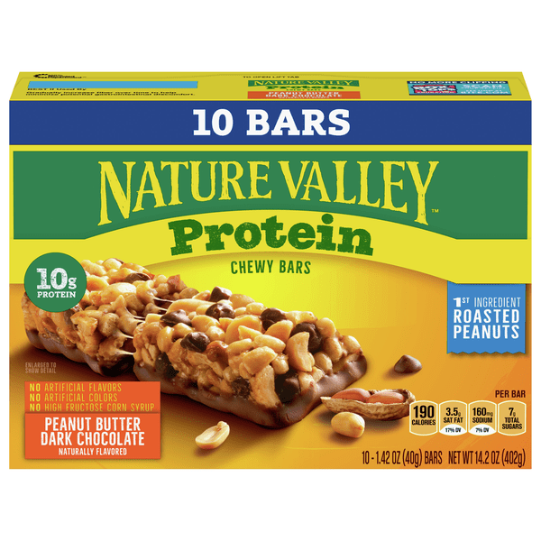 Save on Nature Valley Protein Chewy Bar Peanut Butter Dark Chocolate
