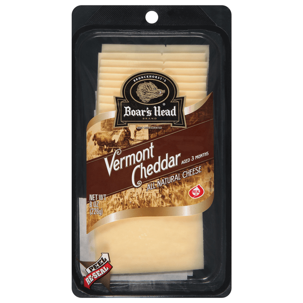 Save on Boar's Head Vermont Cheddar Cheese White (PreSliced) Order