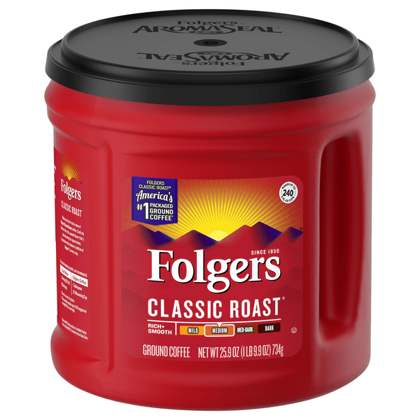 Save on Folgers Classic Roast Medium Coffee (Ground) Order Online