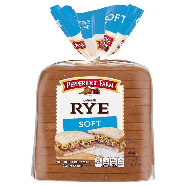 Pepperidge Farm Jewish Rye Seeded Whole Grain Bread, 16