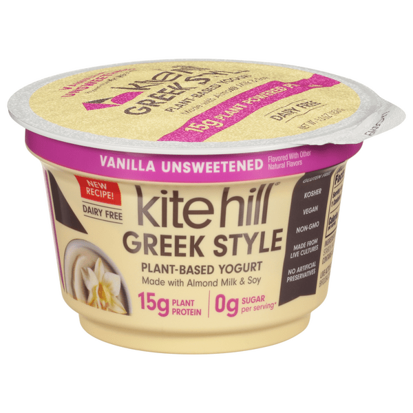 Save on Kite Hill Greek Style PlantBased Yogurt Vanilla Unsweetened Order Online Delivery