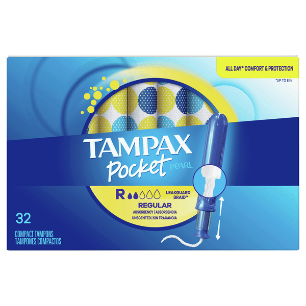 Save on Tampax Pocket Pearl Tampons Regular Unscented Order Online Delivery Stop & Shop