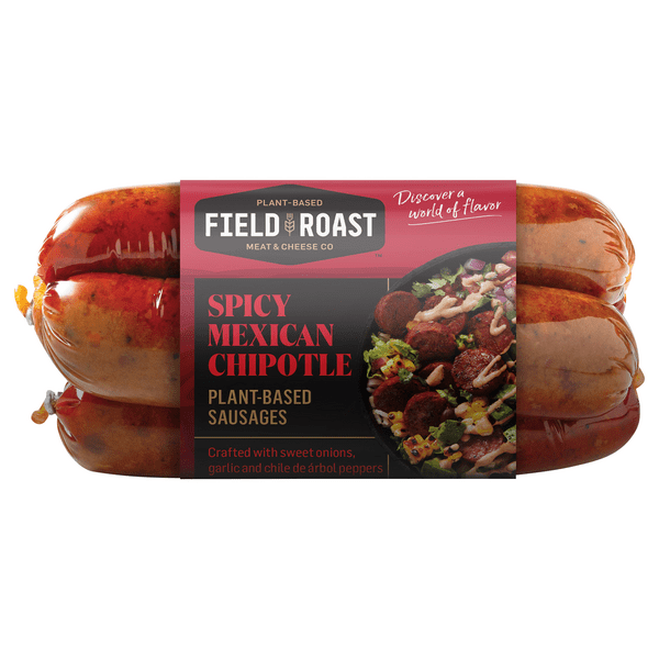 Save on Field Roast Grain Meat Sausages Mexican Chipotle Vegetarian 4