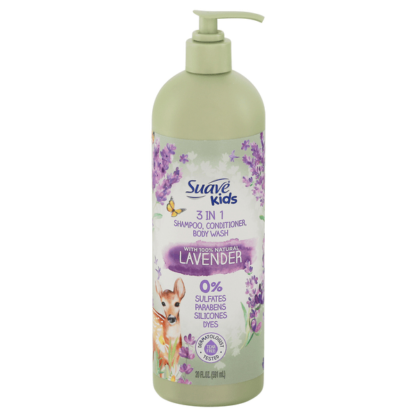 Save on Suave Kids 3in1 Shampoo + Conditioner + Body Wash Lavender