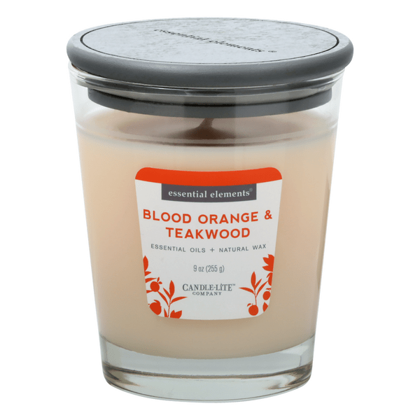 Save on Essential Elements Candle Blood Orange & Teakwood Order Online