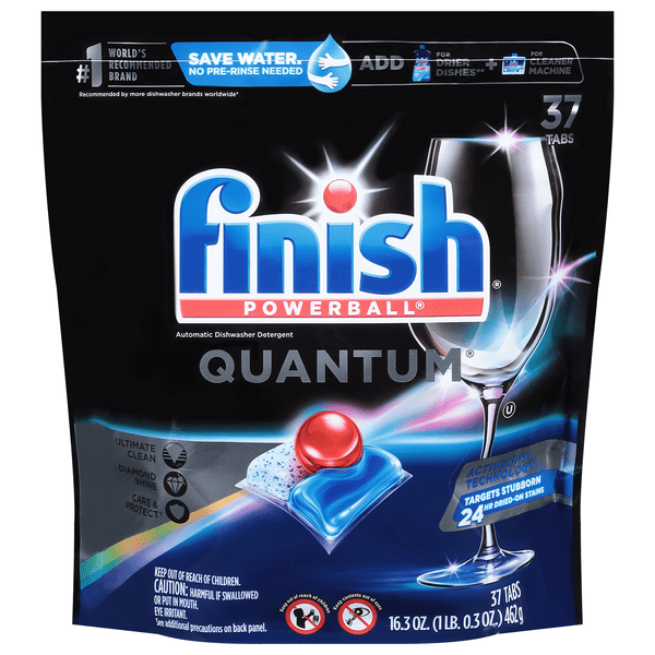 Save on FINISH Powerball Quantum Dishwasher Detergent Tabs Order Online