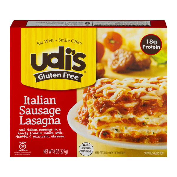 Save on Udi's Gluten Free Italian Sausage Lasagna Order Online Delivery