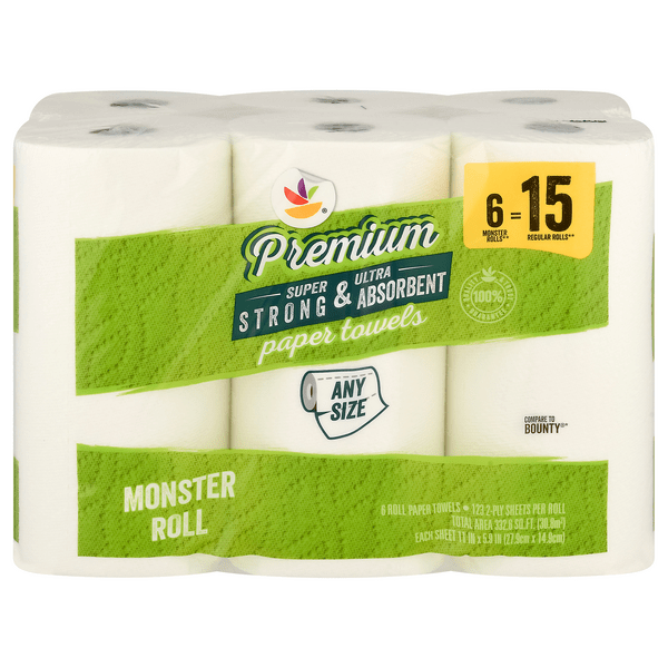 Save on Giant Premium Any Size White Monster Roll 2Ply Paper Towels Order Online Delivery Giant