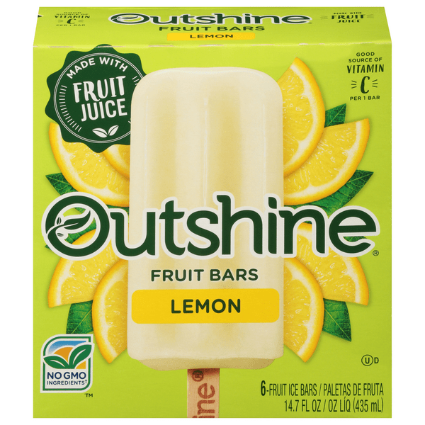 Save on Outshine Fruit Bars Lemon 6 ct Order Online Delivery MARTIN'S