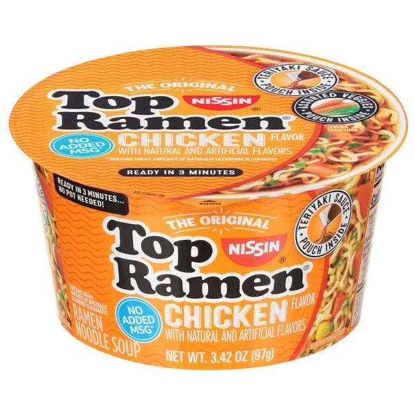Save on Nissin Top Ramen Noodle Soup Chicken Flavor Order Online