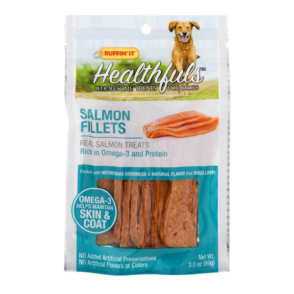 Save on Ruffin' It Healthfuls Wholesome Treats For Dogs Salmon Fillets