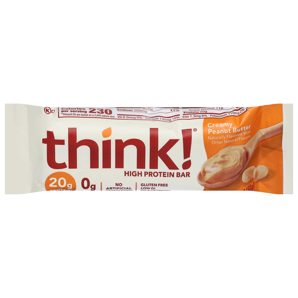 Save on think! High Protein Bar Creamy Peanut Butter Gluten Free Order Online Delivery Food Lion