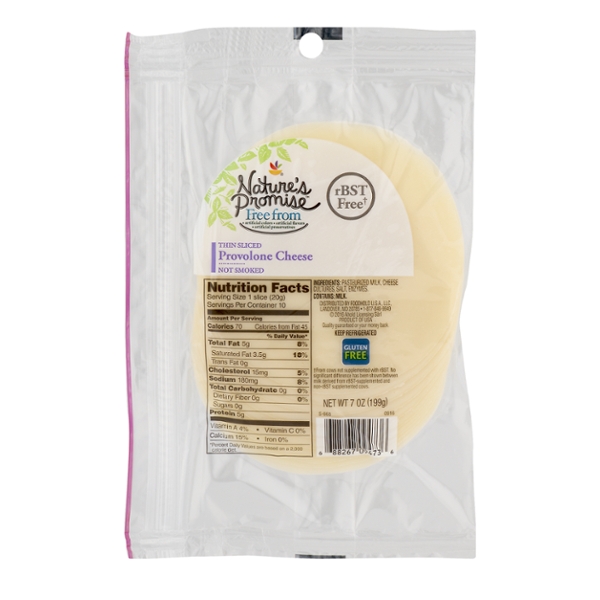 Save on Nature's Promise Provolone Cheese Not Smoked Thin (PreSliced