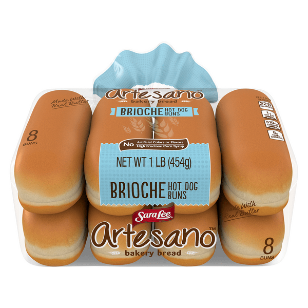 Save on Sara Lee Artesano Brioche Hot Dog Buns 8 ct Order Online Delivery Stop & Shop