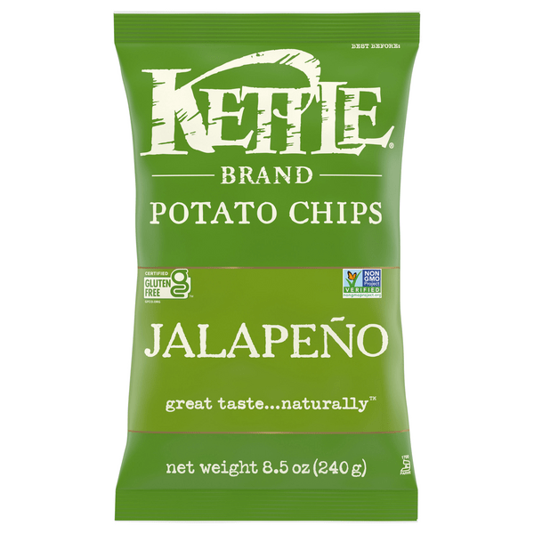Save on Kettle Brand Potato Chips Jalapeno Hot Gluten Free Order Online
