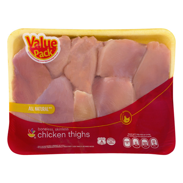 Save on Giant Chicken Thighs Boneless Skinless Value Pack Fresh Order