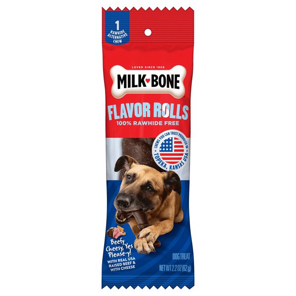 Save on MilkBone Flavor Rolls Beefy Cheesy Yes Pleasey! Dog Treat