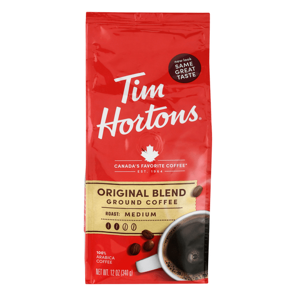 Save on Tim Hortons Original Blend 100 Arabica Medium Roast Coffee
