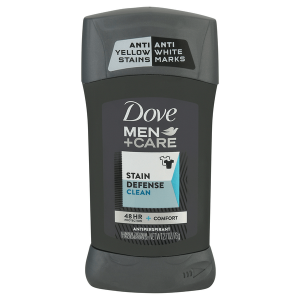Save on Dove Men+Care Antiperspirant Stain Defense Clean Invisible