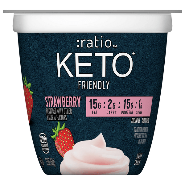 Save on Ratio Keto Friendly Dairy Snack Strawberry Low Carb Order