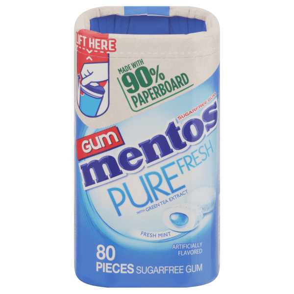 Save on Mentos Pure Fresh Sugar Free Gum Mint with Green Tea Extract
