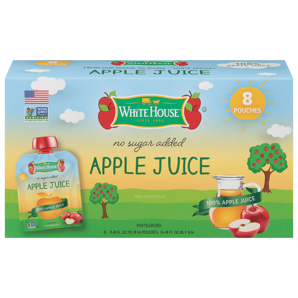 Save on White House Apple Juice No Sugar Added 8 pk Order Online Delivery Food Lion