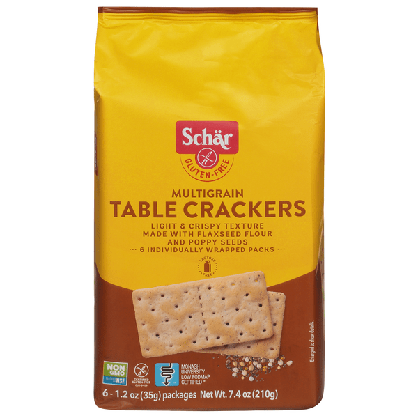 Save on Schar Table Crackers Multigrain Gluten Free 6 ct Order Online