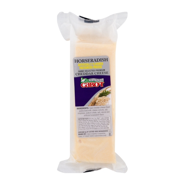 Save on Cabot Cheddar Cheese Horseradish Chunk Order Online Delivery