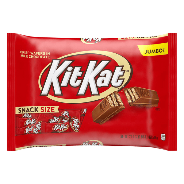 Save on KIT KAT Crisp Wafers Chocolate Candy Bars Snack Size Jumbo Bag