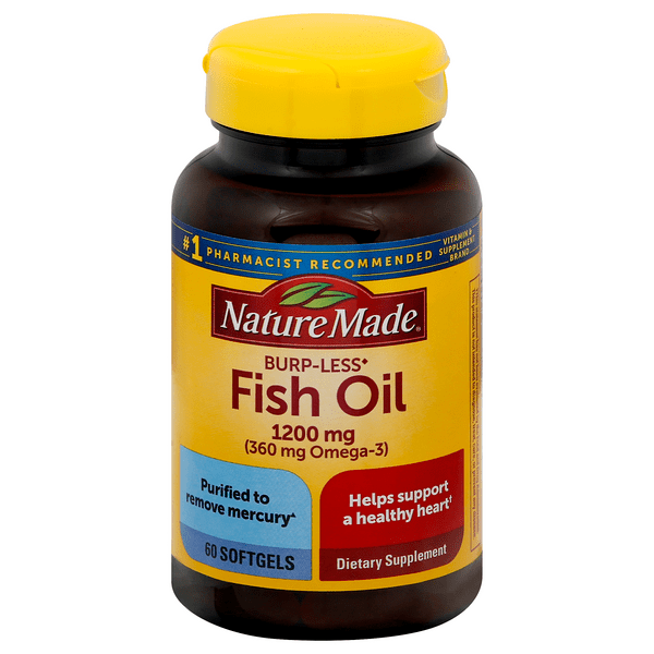 Save on Nature Made BurpLess Fish Oil 1200 mg (Omega3 360 mg