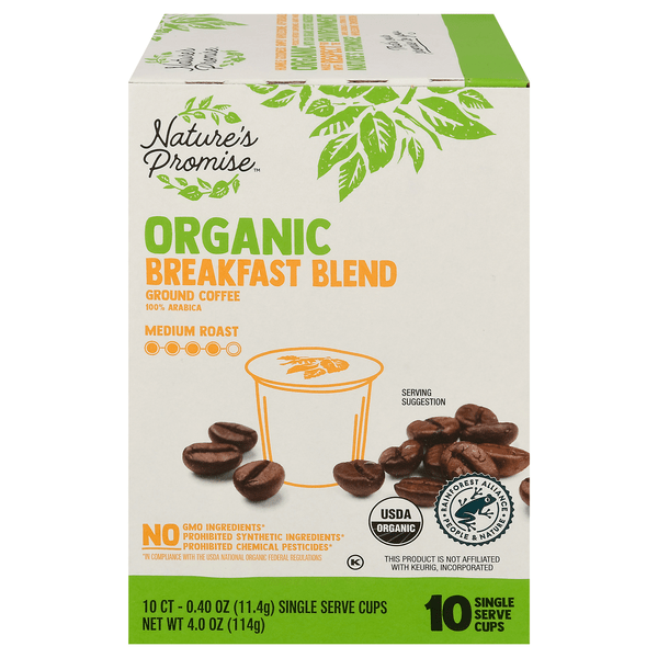 Save on Nature's Promise Organic Breakfast Blend Med Roast Coffee
